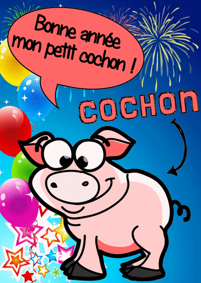 carte bonne annee vache